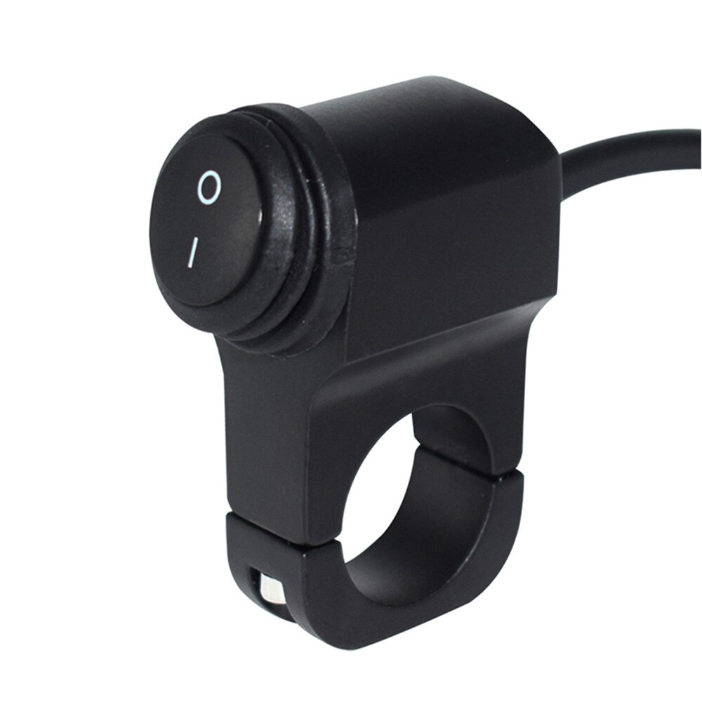 1" 24.5mm Motorcycle Switches Handlebar Mount Switch Headlight Hazard Brake Fog Light ON OFF Switch Button With Indicator Light: 577