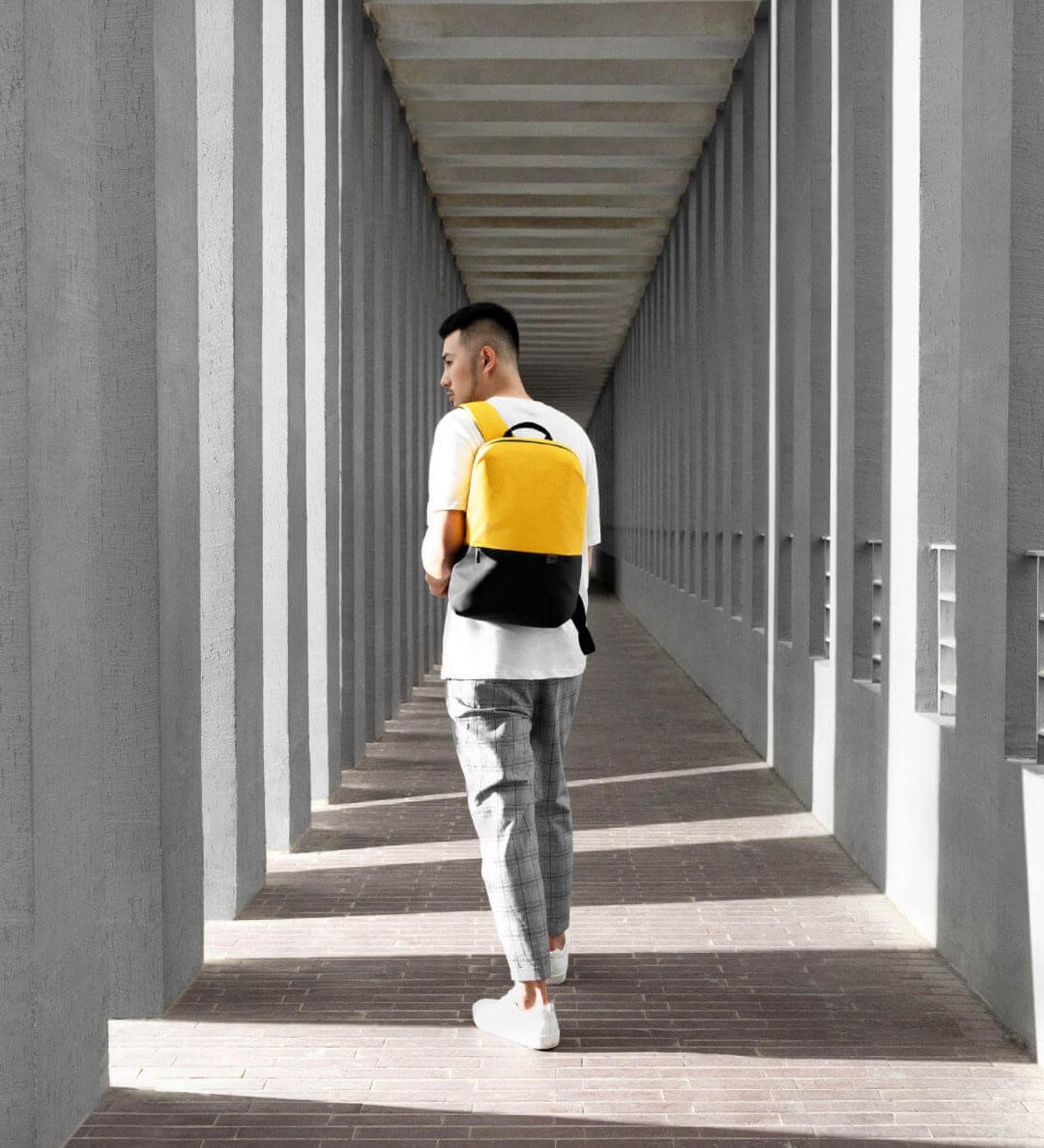 Nueva mochila informal Xiaomi Simple 20L gran capacidad 490g súper ligera innovadora mochila impermeable con bolsillos laterales para ordenador portátil