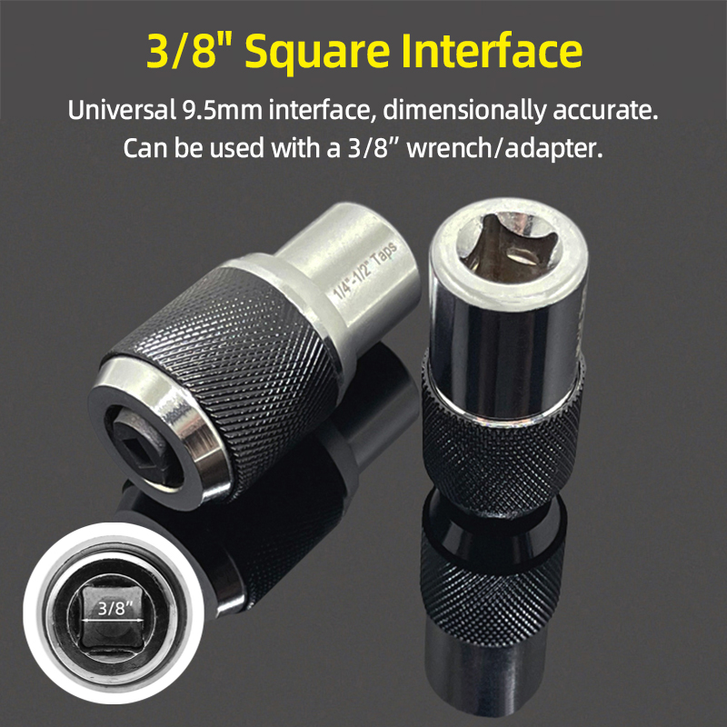 M3-M12 Gewindebohrer-Stecknuss, 3/8 Zoll Vierkantantrieb, verstellbare Backen, Abzieher, Werkzeug, Steckschlüssel, Adapter, Gewindebohrer, Reibahle, Schraubenausdreher