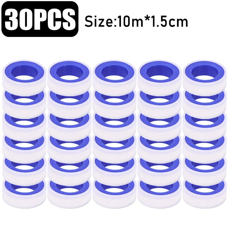 1/50x ruban PTFE plombiers scellant étanche ruban de plomberie pour pomme de douche réparation maison salle de bain tuyau d'eau accessoires d'étanchéité: Orange