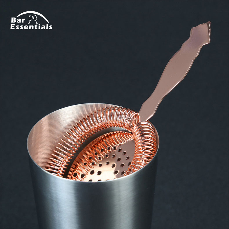 Colador de cóctel de barra de resorte de acero inoxidable, colador de Bar de lujo, colador de Bar, herramienta de Bar, colador de hielo de vino, barra de Bar