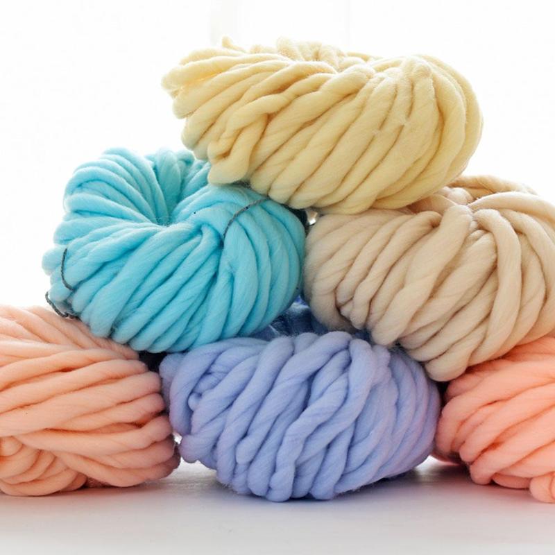 arm knitting yarn Chunky Wool Yarn Super Soft Bulky Arm Knitting Wool Roving Crocheting knitting accessories bags DIY