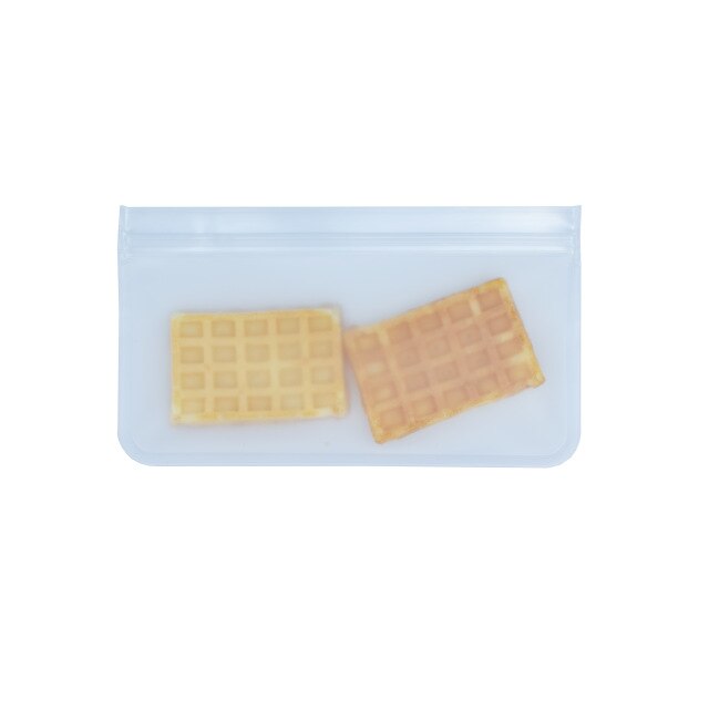 1Pcs Food Storage Bag Reusable Silicone bag Fruit Meat Milk Food Container Refrigerator Fresh Bag Kitchen Organizer: S 21.5X11.5CM