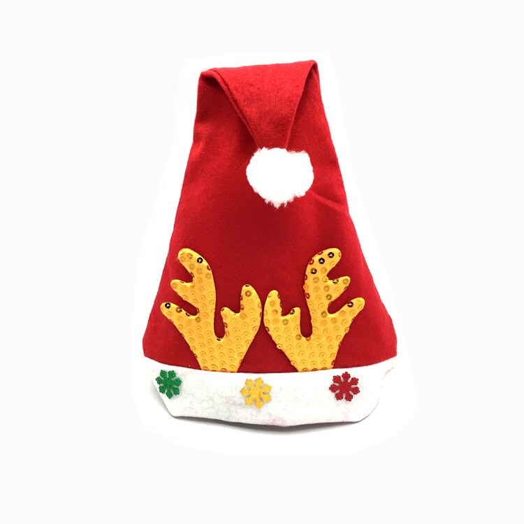 Kerst Ornamenten Volwassen Gewone Kerstmutsen Hoeden Cap Voor Christmas Party Props DS29: I