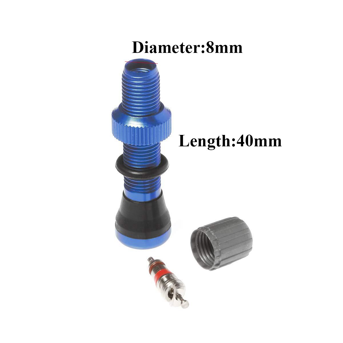 1pc/2pc 40mm MTB Fahrrad Schrader schlauchlos Ventil für Mountainbike Ventil Felge Rad schlauchlos Reifen reifen Ventil Fahrrad Zubehör