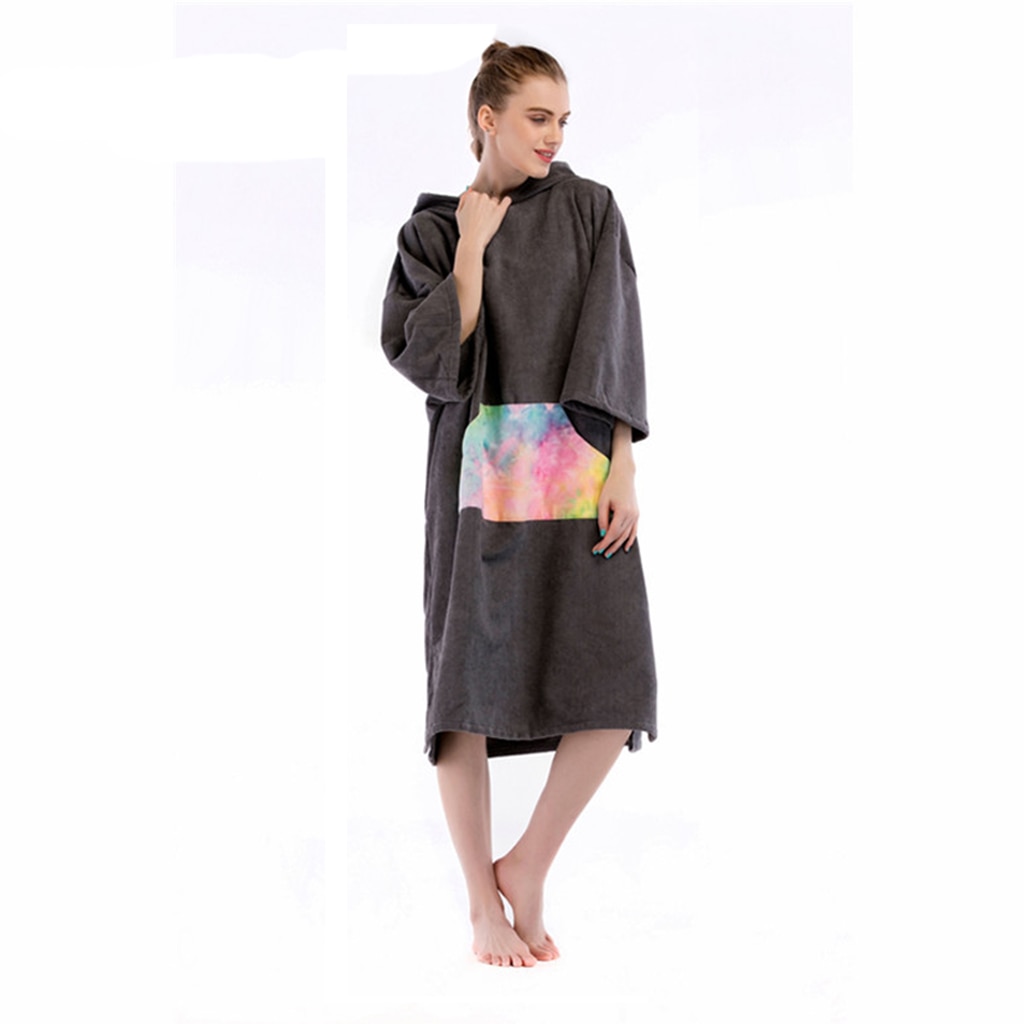 Herren Damen Badetuch Poncho Bademantel Umkleidehilfe Handy, Mobiltelefon Umkleide fpr Surfen Strand Kajak Schwimmen