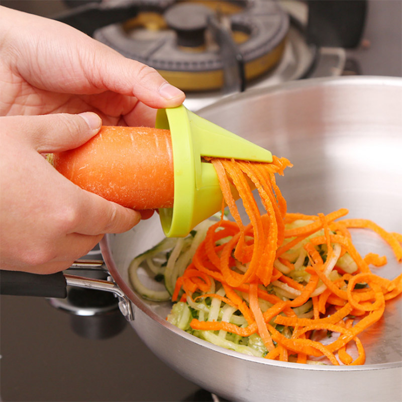 1 st Plantaardige Spiralizer Rasp Plantaardige Spiral Slicer Cutter Spiralizer voor Wortel Komkommer Courgette Kitchen Tools Gadget