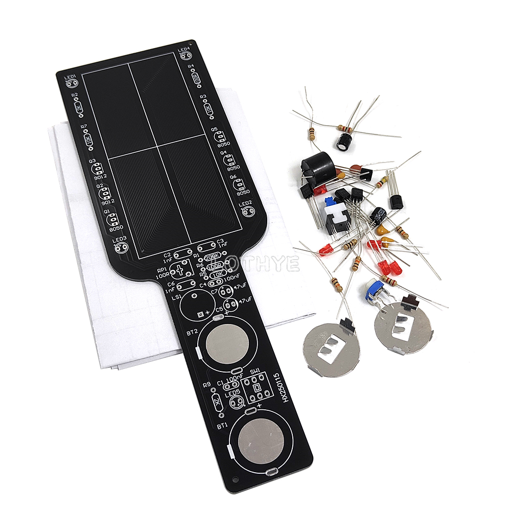 Kit electrónico DIY, Detector de Metales Simple de mano, componentes electrónicos, conjunto de soldadura, Kit de entrenamiento de soldadura escolar