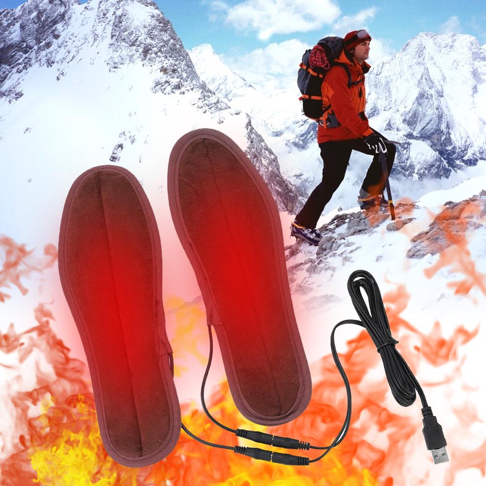USB Elektrische Heizung Fuß Einlegesohle Winter Wasserdichte Waschbar Hohe Wärme Austausch Effizienz Stiefel Sport Ski Wiederaufladbare draussen