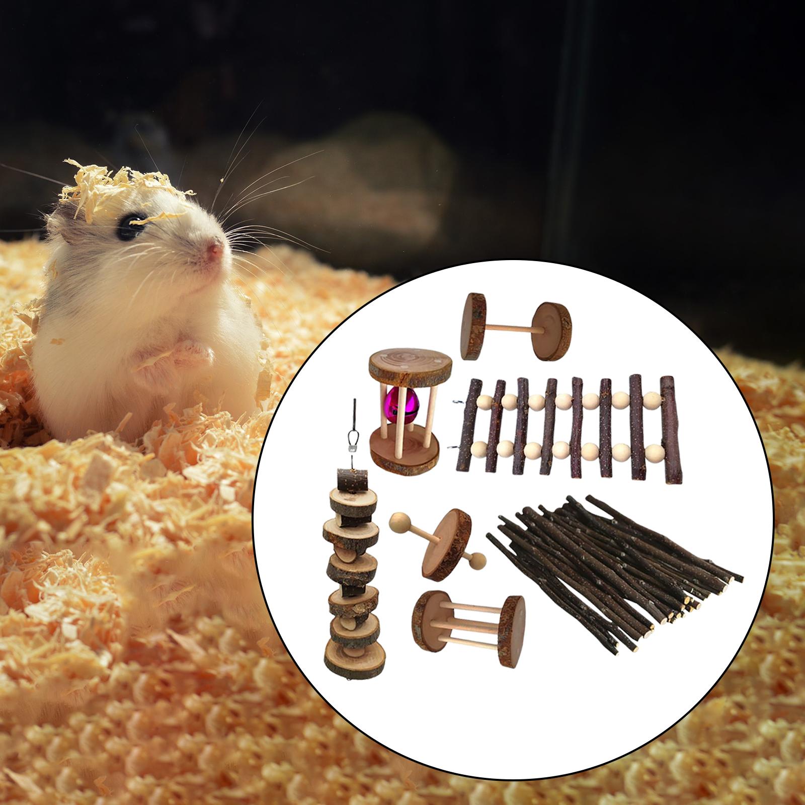 Hamster Rabbit Chew Toys Set Bite Grind Teeth Toys Guinea Pig Toys for Rabbit Rat Bunny Chinchillas Dwarf Hamsters Teeth Care: D