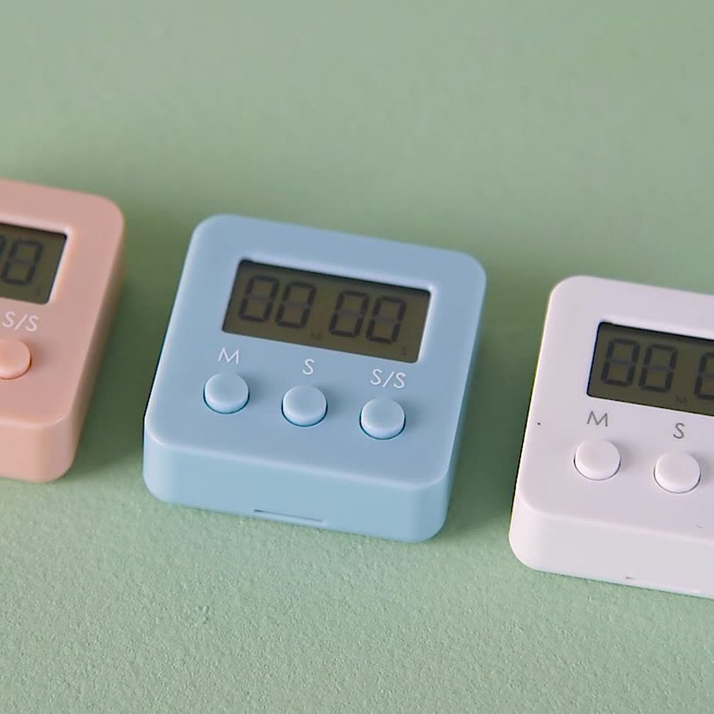 Digital Kitchen Timer Countdown Clock With Liquid Crystal Display Mini Timer Small Cooking Movement Learning Baking