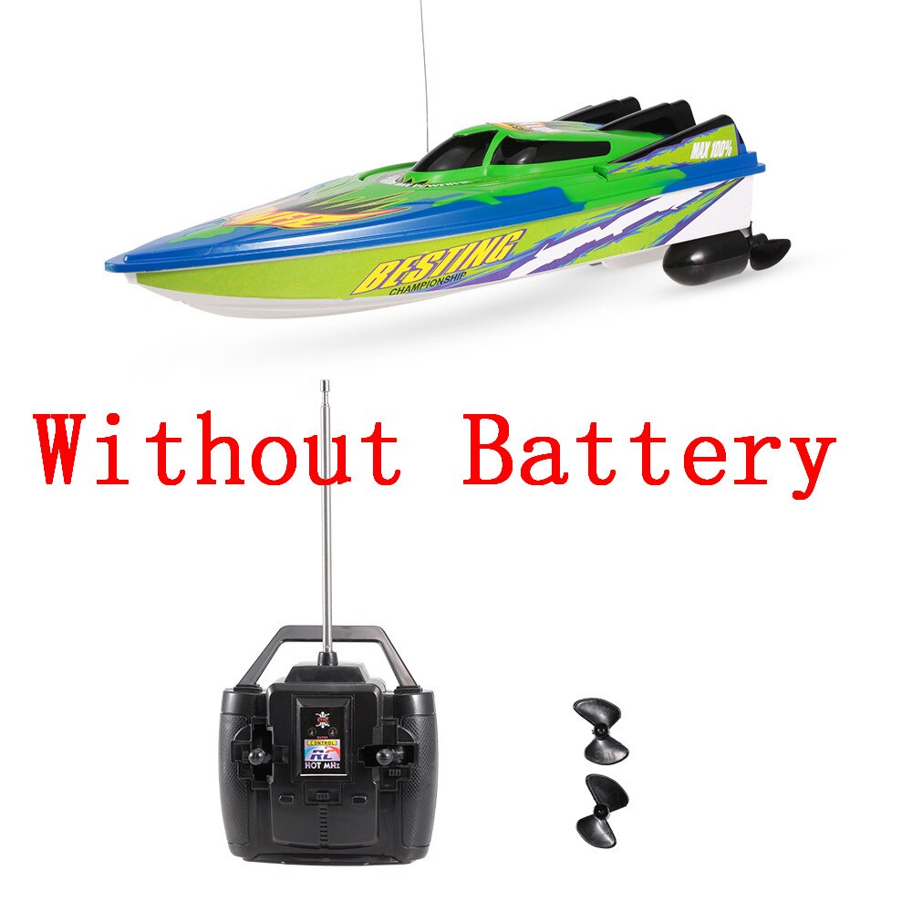 Radio Afstandsbediening Speedboot Racing Boot RTR Elektrische RC Boot RC Speelgoed zonder/met Batterij Kids: without battery
