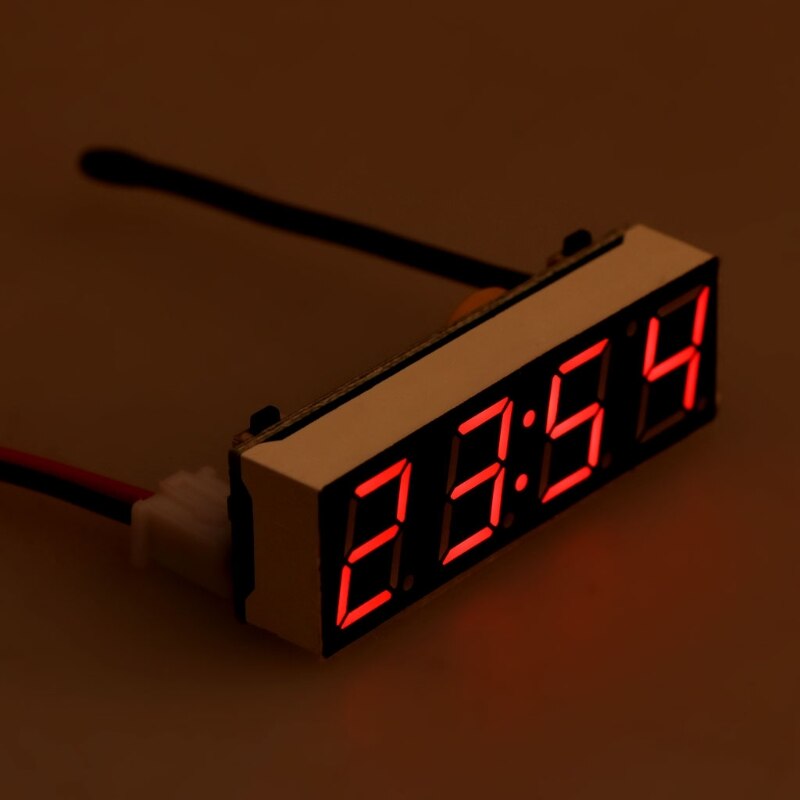 Reloj electrónico Digital LED para coche, medidor de temperatura, voltaje 3 en 1, 12V, 5-20V, W91F, útil,