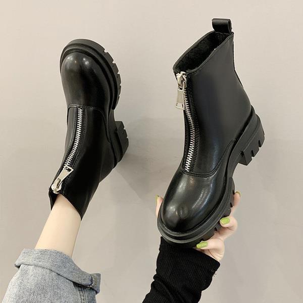 Dame Laarzen Booties Vrouw Lage Hak Vrouwen Rubber Schoenen Regen Luxe Laarzen-Vrouwen Ronde Teen Dames lolita: 1 / 39