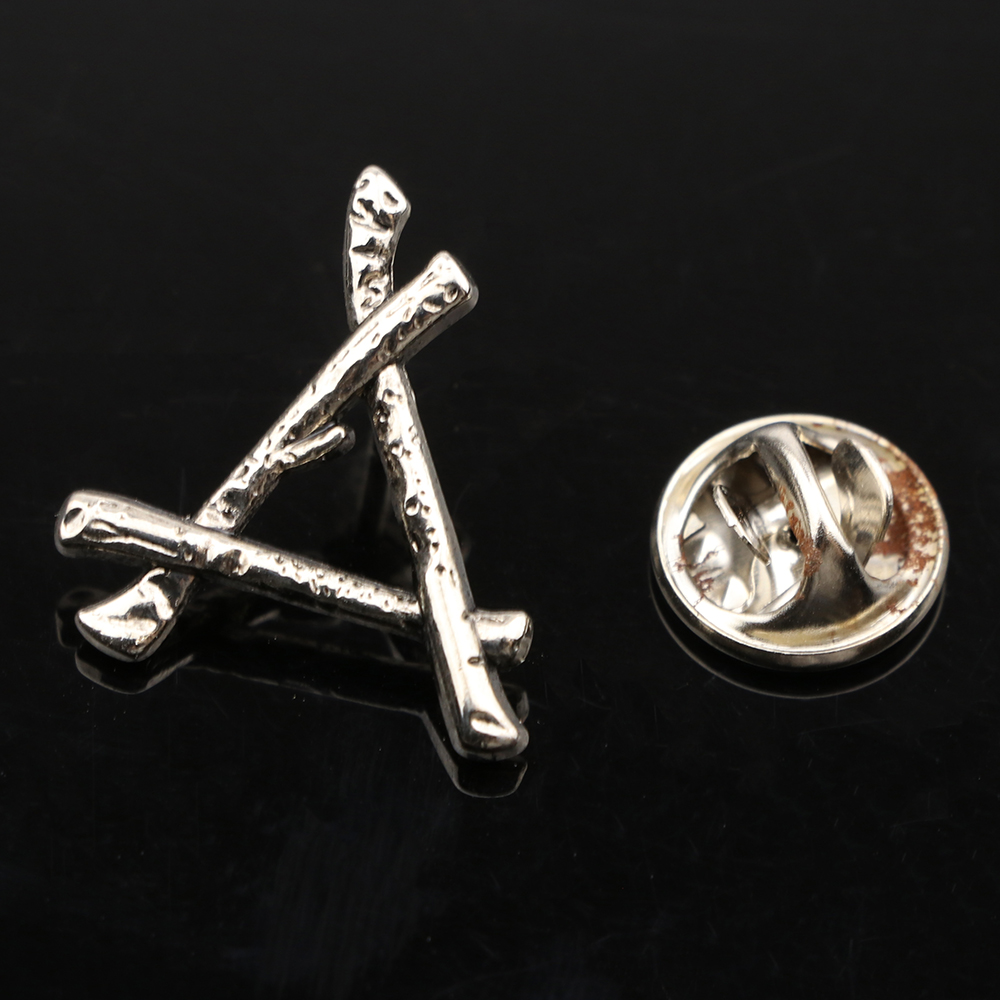 Mode Revers Pin Voor Mannen Pak Jurk Decoratie Broches Kraag Pinnen Hoed Broches Shirt Revers Tas Leuke Accessoires: Antique Silver Plated