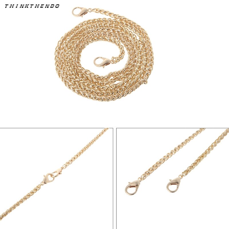 Mode Vervanging Purse Ketting Band Handvat Schouder Crossbody Handtas Tas Ketting Metalen 120 Cm 4 Kleuren