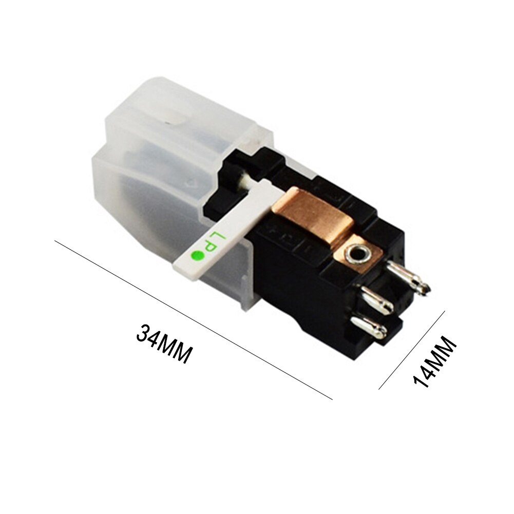Dual Stylus Turntable Cartridge with Ruby+Sapphire Needles for LP 78 RPM Record Player Replacement Parts for LP records