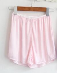 verlieren kurzen frauen Schlauch Liner Unterhose weibliche dünne Satin- hosen durchsichtig kurze Hose: Rosa
