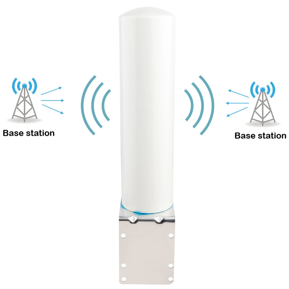 4G antenne extérieure 698-2700MHz 12DBi Onmi antenne barillet externe avec N femelle pour GSM W-CDMA 3G 4gcell téléphone répéteur de Signal