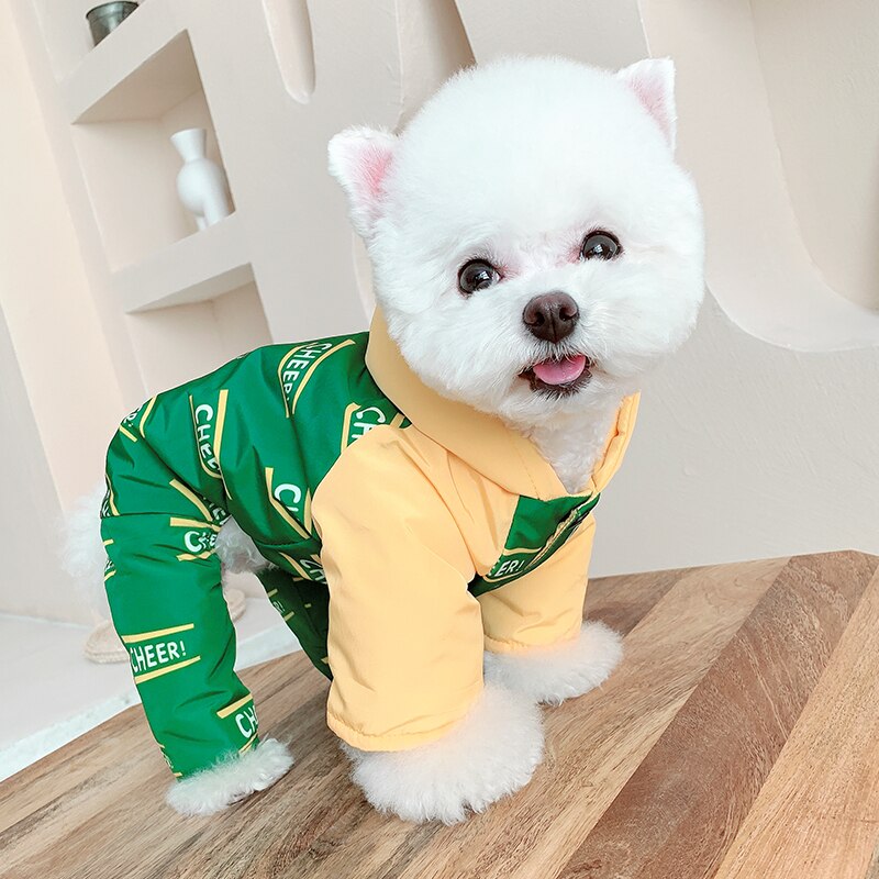 Winter Dog Jumpsuit Coat Jacket Puppy Small Dog Costume Outfit Warm Dog Clothes Yorkshire Pomeranian Poodle Schnauzer Clothing