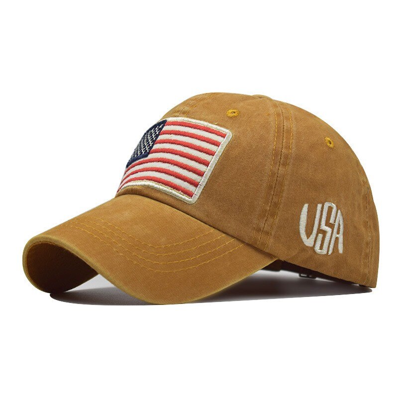 #45 baseball cap til voksen klassisk amerikansk flag vasket gammelt brev amerikansk solskærm baseball cap casquette baseball бейсболки: F