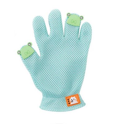 Haustier Handschuh Katze Pflege Handschuh Katze Haar Entferner Bürste Handschuhe Hund Kamm für Katzen Schlecht Sauber Massage Haar Entferner Bürste für Hunde Katzen: Grün links Hand