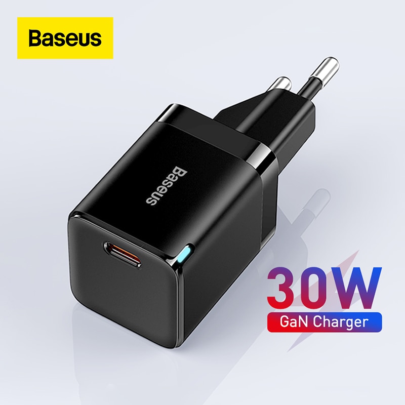 Baseus 30W Gan Charger Pd Snelle Usb Type C Lader Ondersteuning Usb C PD3.0 QC3.0 Pps Quick Opladen Voor iphone 13 12 Pro Max Tabletten