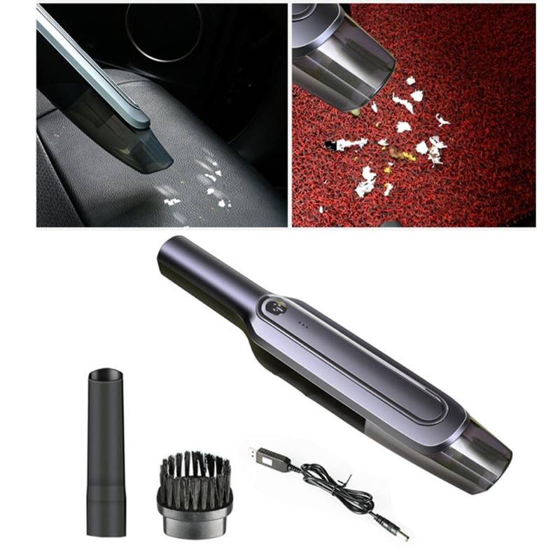 Handheld Vacuum Cleaner Cordless USB Rechargeable Cleaner Suction for Car Home: B