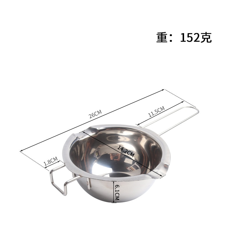 Stainless Steel Water Bath Pot of Chocolate Melting Water Heating melting Pot Bowl Baking Heating Container Kitchen tool WY817: Default Title