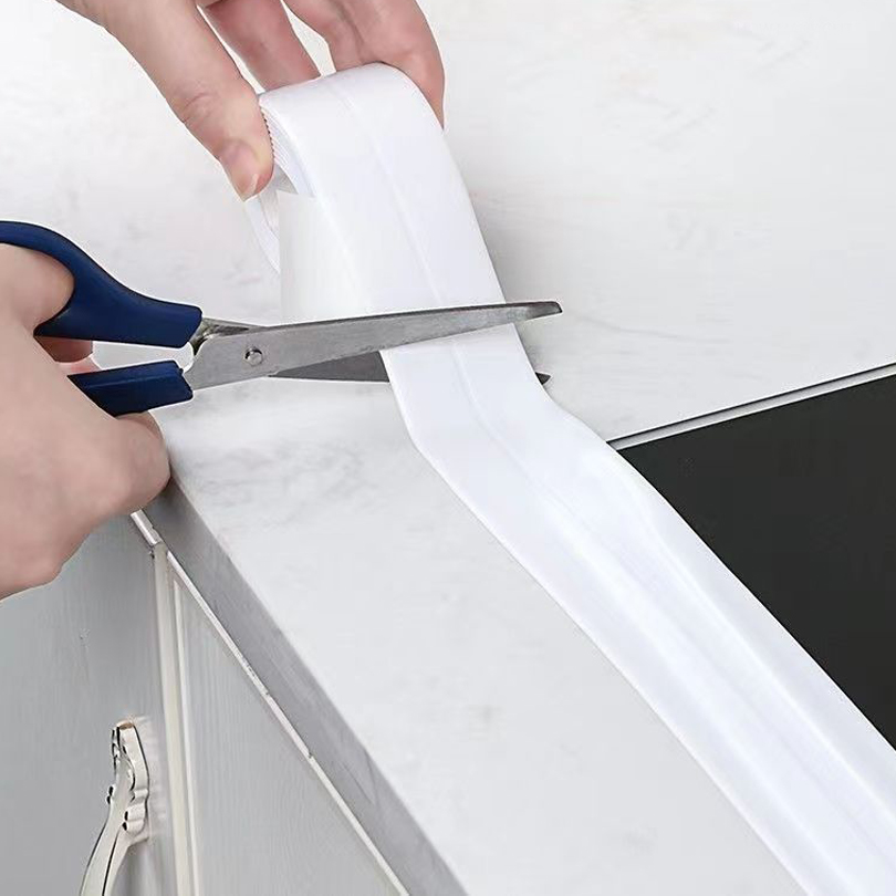 1 rotolo di striscia sigillante per WC impermeabile e resistente al muffa, nastro sigillante autoadesivo per cucina e bagno, nastro impermeabile per bagno