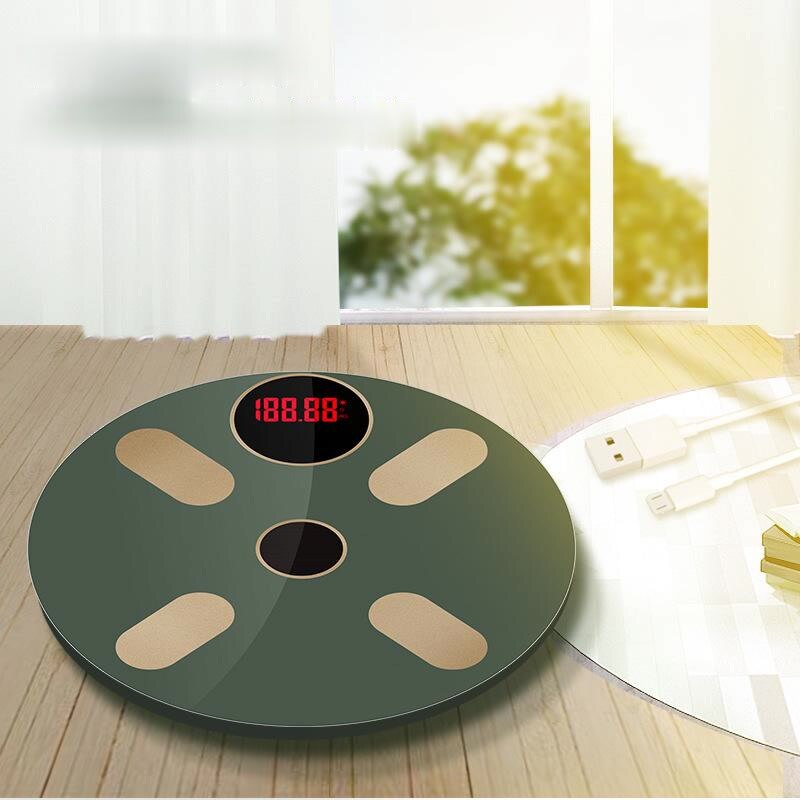 Multifunctional Electronic Scale Household Intelligent Weighing Scale Usb Charging Bluetooth Body Fat Scale Component Analyzer