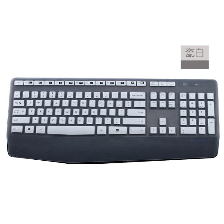 Espl Keyboard Cover For Logitech k345 MK345 keyboard protective film wireless keyboard cover soft silicone dustproof film: Purple