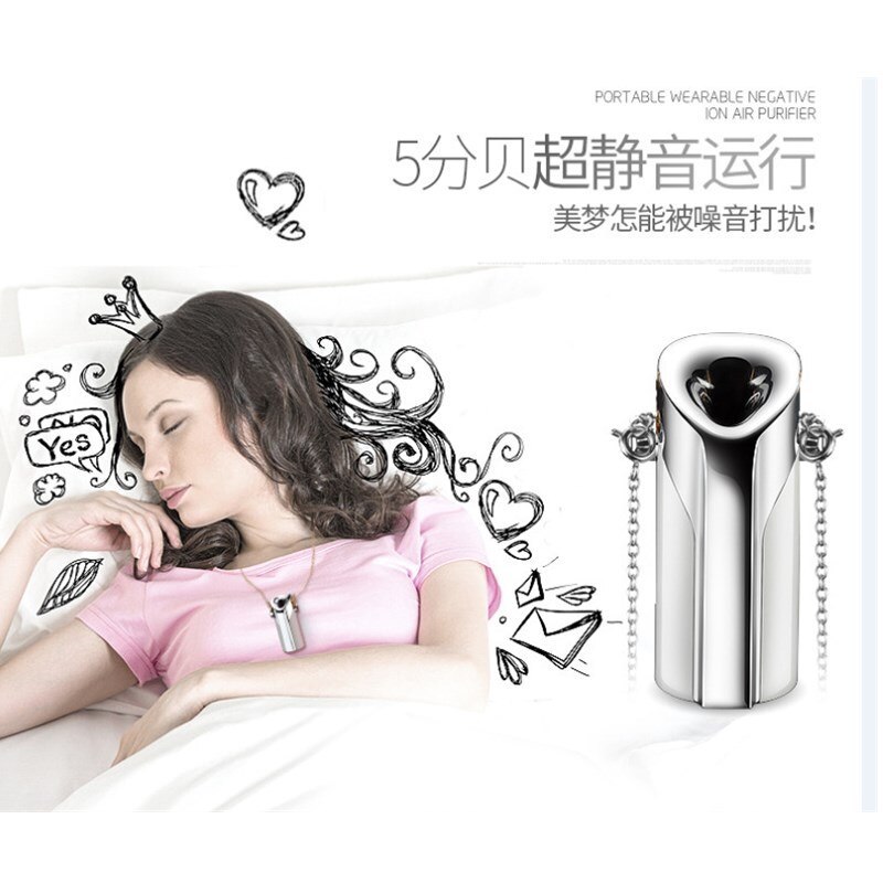 Pro-Test portable air purifier neck negative ion necklace oxygen bar PM2.5