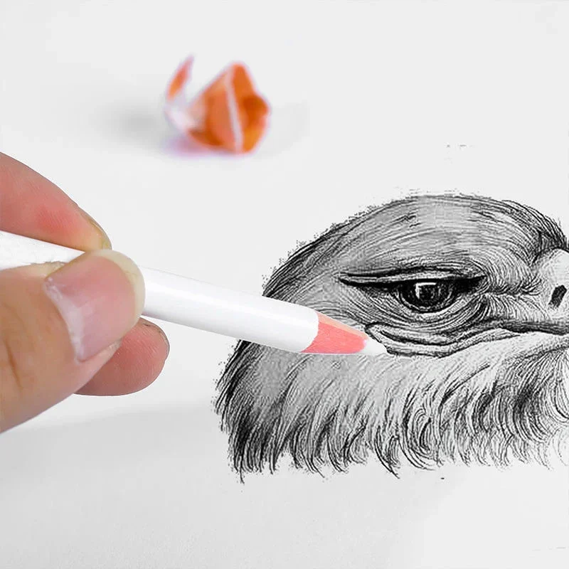 Rubber Pen Eraser High Precision Pen Shape Erasers for Painting Drawing Manga Highlight School Art Supply Korean Stationery