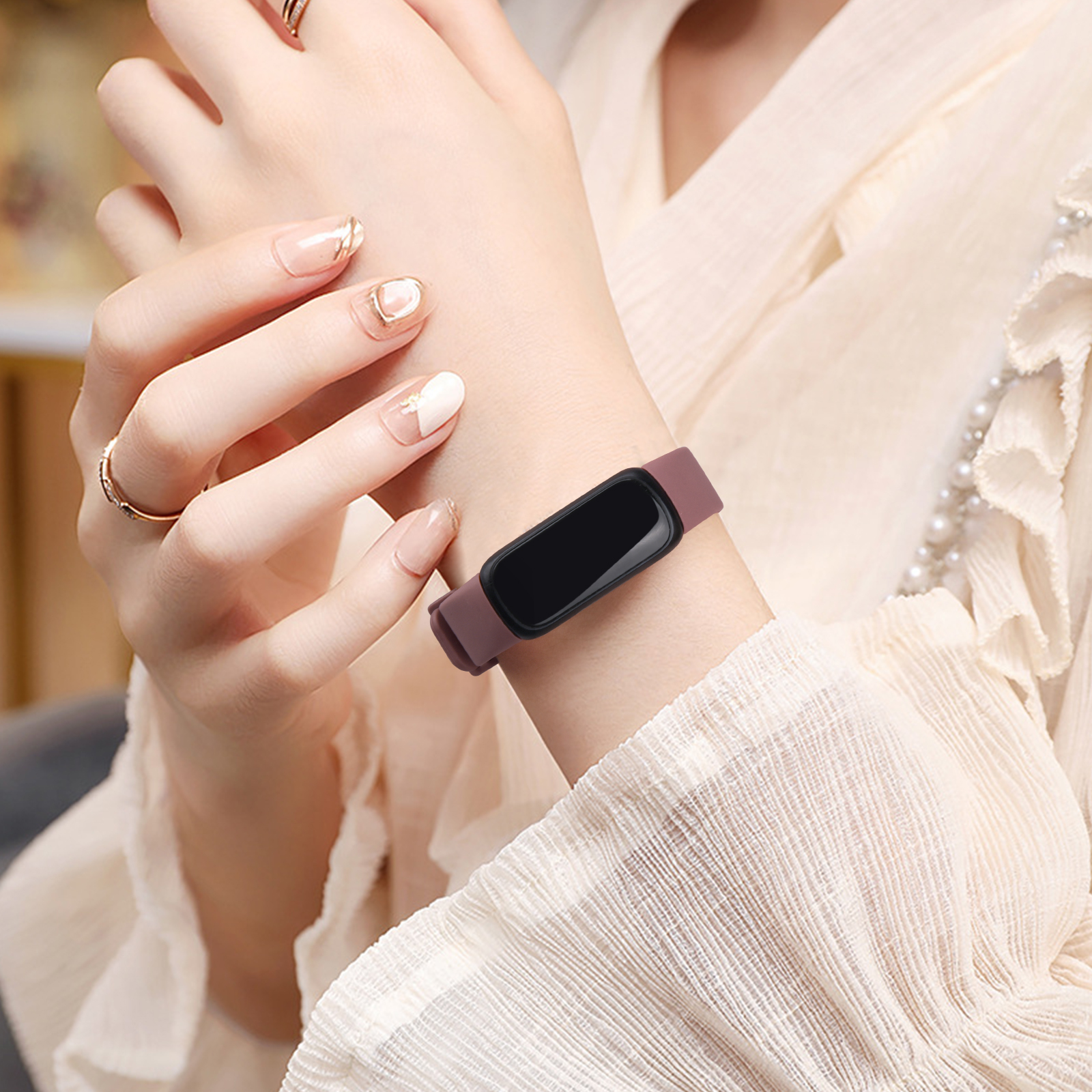 Correa de silicona suave para Fitbit inspire 3/inspire 2, correa de reloj ajustable, pulsera para Fitbit inspire 2 3