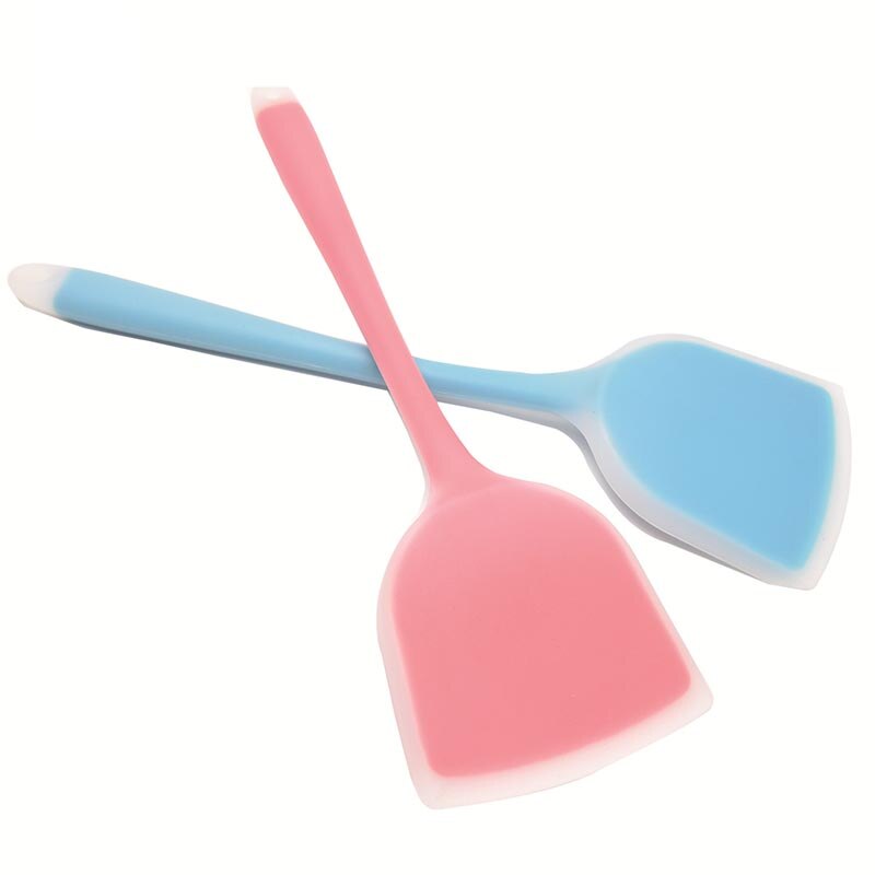 Silicone Spoon Scraper Pan Spatula Cake Kitchen Cooking Tool Kitchen Utensil Turners Spatula Heat Resistant Integrate Handle