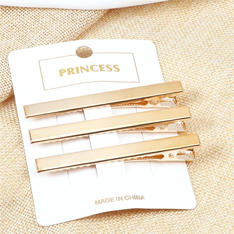 50 unids/lote de pinzas para el cabello de Color dorado y plateado, pasadores metálicos de , horquillas DIY, accesorios para el cabello para mujeres y niñas, herramientas para el cabello: Gris