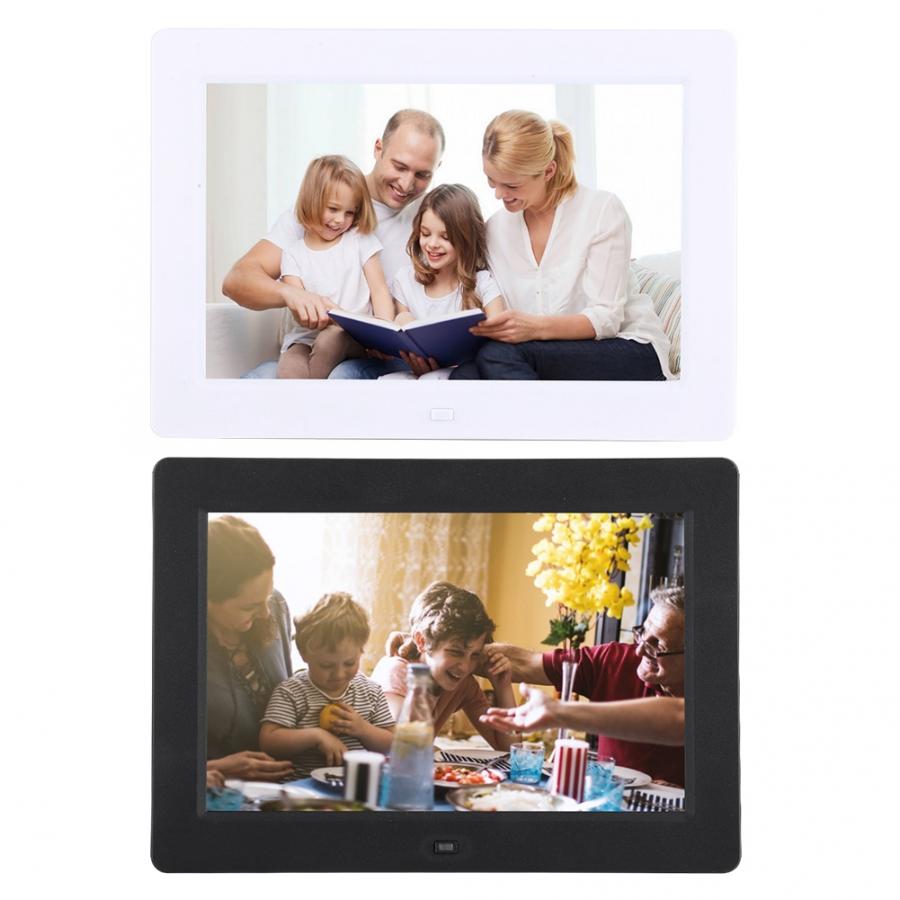 8 tum 1280*800 digital foto ram väckarklocka spelare album fjärrkontroll ips skärm födelsedag bröllop företag