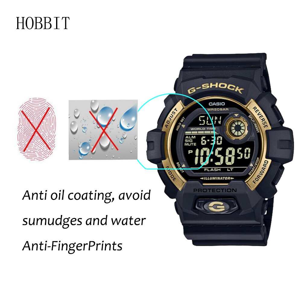 3Pcs 5H Anti-Scratch Protection Film For Casio G-SHOCK G-8900GB G-8900GB-1 SmartWatch Screen Protector Nano Explosion-proof Film