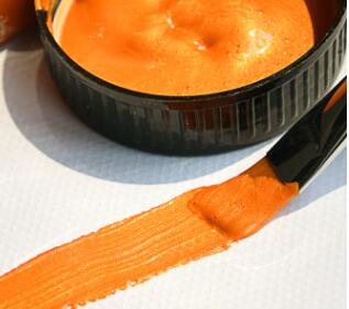 60Ml Goud Verf Metallic Acryl Verf, Waterdicht Niet Vervaagd Voor Beeldhouwwerken Coloring Diy Hand Kleding Geschilderd Graffiti Pigmenten: orange