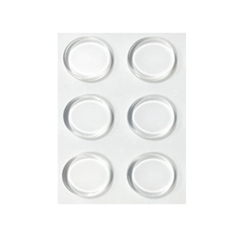 1/6 Stuks Siliconen Deurklink Bumper Zachte Muur Protectors Shield Zelfklevende Deurknop Pads Deurklink Guard Pads