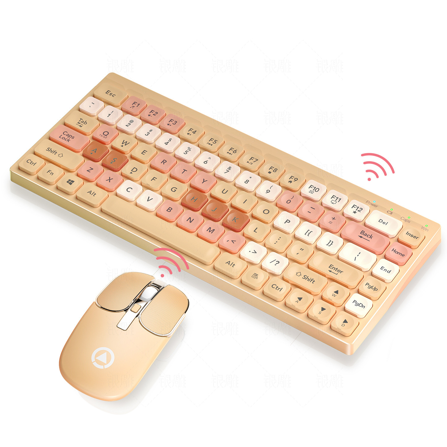 KM02 Wireless Keyboard And Mouse Set Rechargeable Type-c Computer Accessories External Keyboard And Mouse Stable Network Transmi
