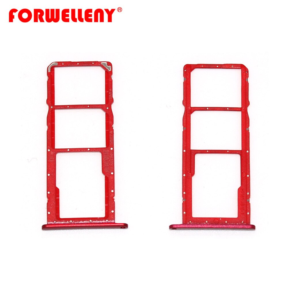För huawei honor 8x micro sim-korthållare kortplats fack utbyte adaptrar reservdelar röd blå svart lila: Röd