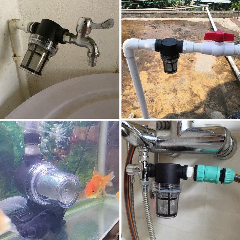 1/2 3/4 1 Inch Garden Watering Filter Pond Irrigation Filter Aquarium Fish Tank Water Pump Strainer 10~80 Mesh Filter Screen