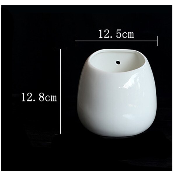 Hengende keramiske sukkulenter planter blomsterpotte mini potter for planter grønne plante plantekasser holder moderne hjemmekontor veggdekorasjon: B