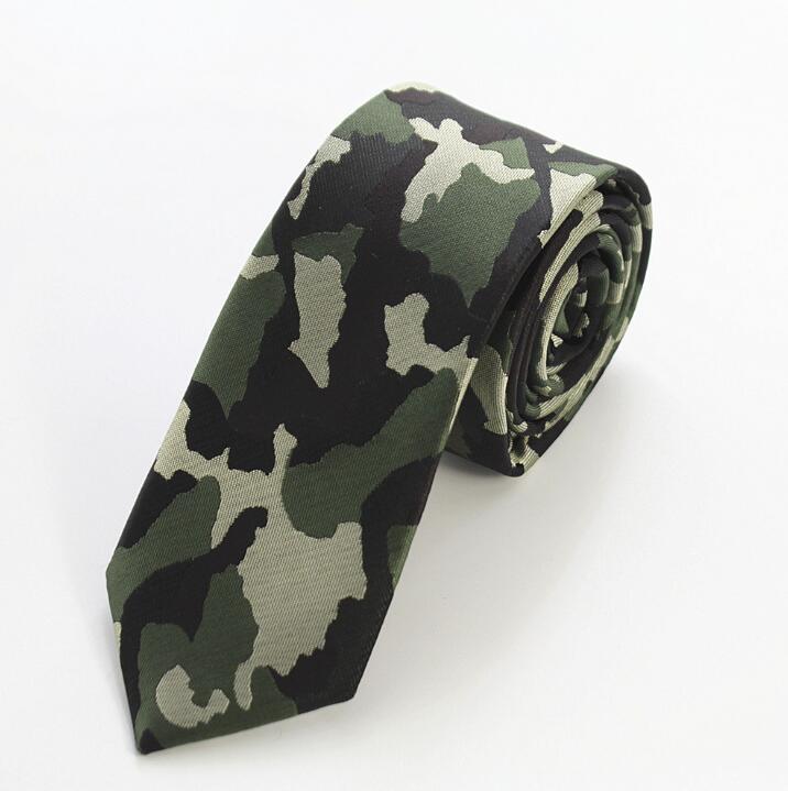 RBOCOTT-corbatas estampados de camuflaje para hombre, corbatas estampados de 6cm con cuello, corbatas ajustadas a la para hombre, corbatas de boda