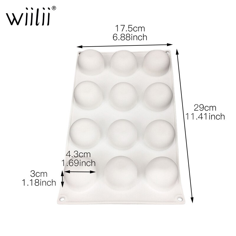 Oranje siliconen mallen voor mousse cake 3d bakvormen decoratiegereedschappen bakken chocolade dessert puddingvorm siliconen vormen