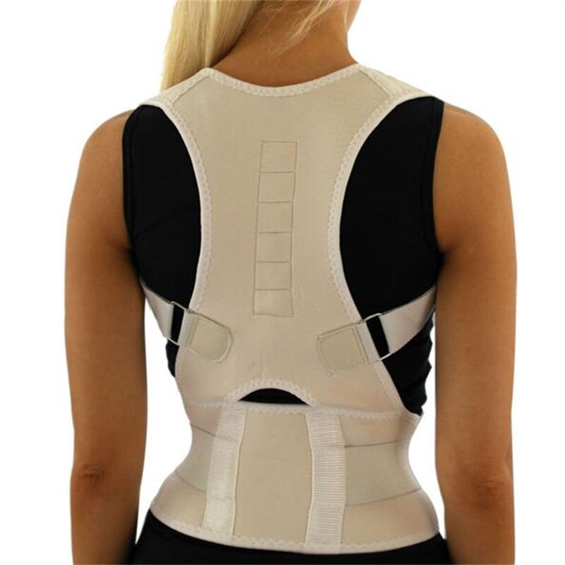 Cinturón de soporte ortopédico para mujer, Corrector de postura, imanes, moldeadores de cuerpo, Corrector de postura magnético