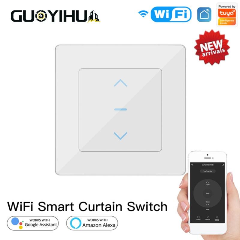 Interruptor inteligente Wifi para persianas motorizadas, enchufe europeo para persianas enrollables, compatible con Alexa, Google Home y Smart Home