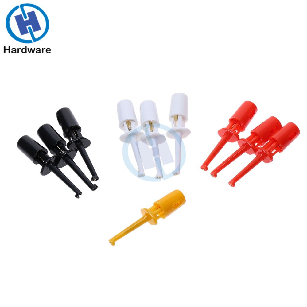 10 x clamp multimeter probes probe tips gauge test hook clamp probe